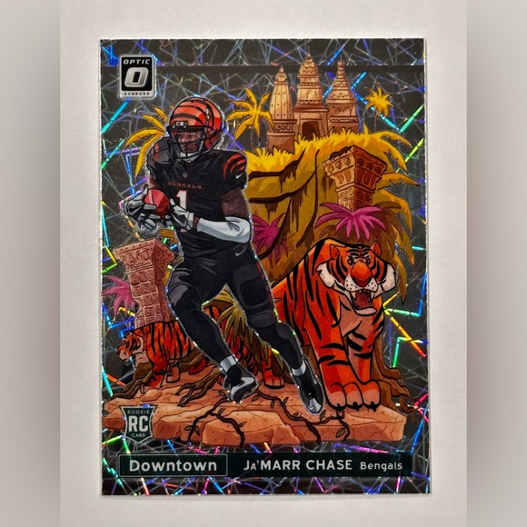 Ja’Marr Chase Downtown Panini Donruss Optic  2021 *** Print Line *** - Picture 1 of 15